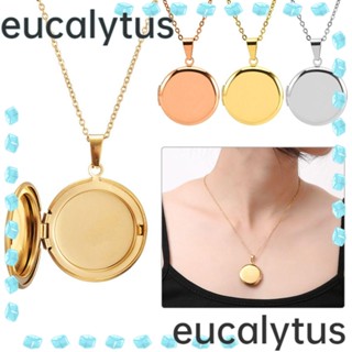 Eucalytus1 สร้อยคอ จี้ทรงกลม นําโชค เครื่องประดับ 2 ชิ้น