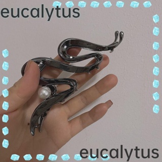 Eucalytus1 กิ๊บติดผมโลหะ ทรงเรขาคณิต หรูหรา สไตล์พังก์ วินเทจ เครื่องประดับผม