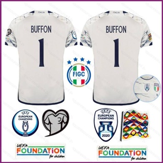 เสื้อยืดแขนสั้น ลายทีมชาติฟุตบอล Jay 2022-23 Italy Buffon Away พลัสไซซ์ สําหรับผู้ชาย และผู้หญิง