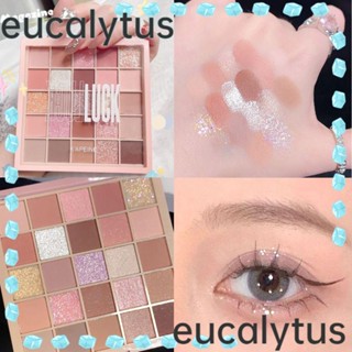 Eucalytus1 พาเลทอายแชโดว์ ชิมเมอร์ เนื้อแมตต์ กลิตเตอร์ ติดทนนาน 25 สี สําหรับผู้หญิง