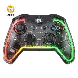 Bigbig WON C1 Lite อุปกรณ์ควบคุมเกม แบบใช้สาย พร้อมไฟ RGB ปุ่มกดที่กําหนดเอง มาโคร เทอร์โบ ตัวควบคุมช็อตคู่ สําหรับ Switch PS4