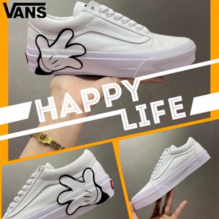 Sp2-230904 รองเท้าผ้าใบลําลอง รุ่น Wan33ce X Disney Old Skool White เข้ากับทุกการแต่งกาย สําหรับผู้ชาย