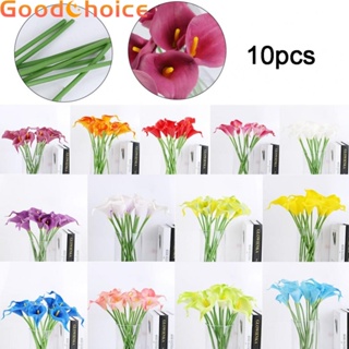 Artificial Flowers Home Decorations PU Parties 10pcs For Valentines Gift