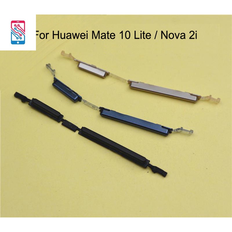 ใหม่ แท้ อะไหล่ปุ่มปรับระดับเสียงโทรศัพท์ ปุ่มเปิดปิดด้านข้าง สําหรับ Huawei Mate 10 Lite Nova 2i