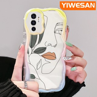 เคสโทรศัพท์มือถือ ซิลิกาใส แบบนิ่ม กันกระแทก ลายครีม สําหรับ VIVO V23E 4G V23E 5G V23 Pro V23i 5G S12 5G Y75