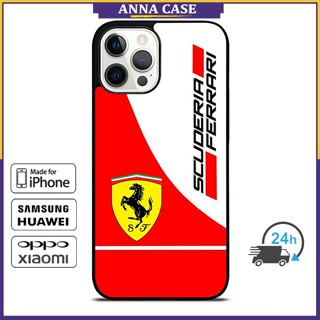 เคสโทรศัพท์มือถือ ลาย Ferraris Scuderia สําหรับ iPhone 14 Pro Max 13 Pro Max Samsung Galaxy Note10+ S21Ultra