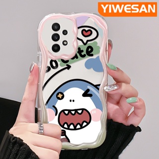 เคสโทรศัพท์มือถือ ซิลิกาใส แบบนิ่ม ลายฉลาม กันกระแทก สําหรับ Samsung galaxy A22 4G A22 5G M22 A21s A23 A24