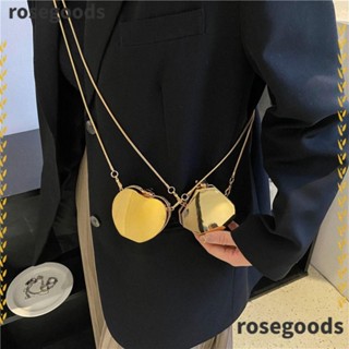 Rosegoods1 กระเป๋าถือ กระเป๋าสะพายไหล่ สะพายข้าง อะคริลิค สีพื้น ความจุสูง สไตล์มินิมอล สําหรับผู้หญิง