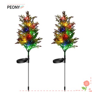 Peonypavilion โคมไฟ LED กันน้ํา สําหรับตกแต่งต้นคริสต์มาส 2 ชิ้น