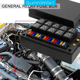 [Sunnimix1] ฟิวส์ 12V และช่องฟิวส์ 15 Atc สําหรับรถยนต์ เรือ RV