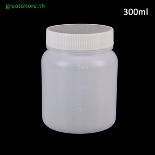 Greatshore ขวดพลาสติกใส ทรงกระบอก ขนาด 300 มล. สําหรับใส่ตัวอย่างสารเคมี 1 ชิ้น