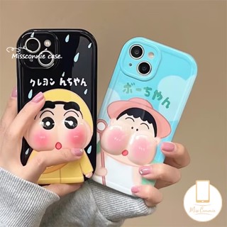  เคสโทรศัพท์มือถือ แบบนิ่ม ลายการ์ตูนชินจัง 3D บีบได้ สําหรับ IPhone 7Plus XR 11 14 12 13 Pro MAX 6 6s 7 8 Plus X XS MAX SE