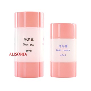 Alisond1 ขวดรีฟิล บรรจุขวดย่อย แชมพู กล่องเก็บสบู่เหลว เครื่องจ่ายเจลอาบน้ํา โลชั่น กล่องเครื่องสําอาง น้ําหอม ขวดสเปรย์ เดินทาง ขวดนํากลับมาใช้ใหม่ได้