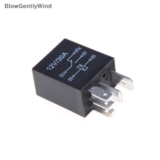 Blowgentlywind รีเลย์ DC 12V 5 Pins 30A สําหรับรถยนต์ จักรยาน BGW