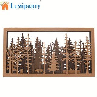 Lumiparty ป่าไม้ สไตล์ชนบท หลายชั้น ศิลปะตกแต่งผนังห้องน้ํา ของขวัญที่สมบูรณ์แบบ สําหรับธรรมชาติ