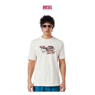 Diesel เสื้อยืดแขนสั้น คอกลม พิมพ์ลาย สไตล์วินเทจ แฟชั่นฤดูใบไม้ผลิ ฤดูร้อน สําหรับผู้ชาย038460Efan