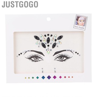 Justgogo Eye Rhinestones Decoration Shiny Glitter Face  Compact