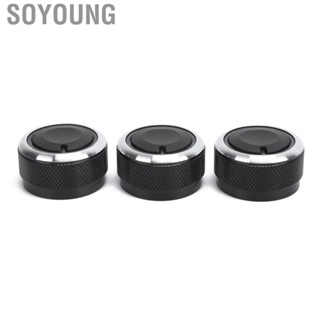 Soyoung AC Controller Switch  -Skid Air Condition Knob 3PCS/Set for Car