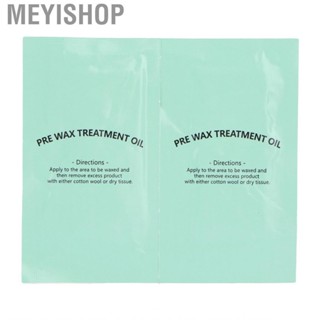 Meyishop Pre Waxing Clean Wipe  9x5cm ABS 2pcs Green Wax for Moisturizing Skin Cleaning Your Hair  Effect