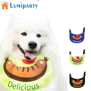 Lumiparty ผ้าขนหนู ผ้ากันเปื้อน กันน้ําลาย แนวตลก สําหรับสัตว์เลี้ยง สุนัข แมว