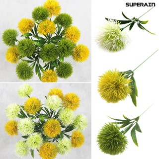 (super) ดอกแดนดิไลออนปลอม พลาสติก สีเขียว สําหรับตกแต่งบ้าน ปาร์ตี้