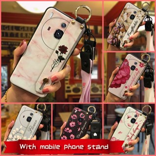 Anti-dust ring Phone Case For ZTE-Nubia Z50S Pro Silicone Phone Holder Shockproof Flower Dirt-resistant Kickstand Soft case