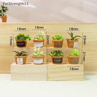 Fo กระถางต้นไม้จิ๋ว 1:12 DIY สําหรับตกแต่งบ้านตุ๊กตา 4 ชิ้น