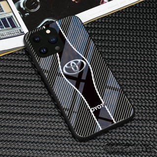 【พร้อมส่ง】เคสโทรศัพท์มือถือ คาร์บอนไฟเบอร์ ลายโลโก้รถยนต์ ของขวัญ สําหรับ IPhone 14 Pro Max Case 11 15 12 13 Mini XS XR