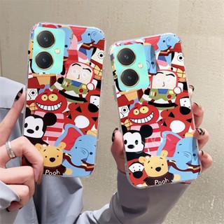 เคสโทรศัพท์มือถือแบบใส กันกระแทก ลายการ์ตูนสัตว์น่ารัก สําหรับ VIVO Y36 Y27 Y78 4G 5G Y27 5G Y36 5G Y78