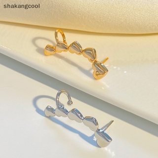 Shakangcool ต่างหูห้อยจี้รูปหัวใจ เรียบง่าย สร้างสรรค์ เครื่องประดับแฟชั่น สําหรับผู้หญิง ของขวัญ โมเดิร์น SGL