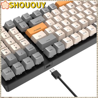 Shououy คีย์บอร์ดเกมมิ่ง มีสาย K3 9 เอฟเฟคไฟ 100 คีย์ มีไฟแบ็คไลท์ สีแดง สีฟ้า สําหรับเล่นเกม