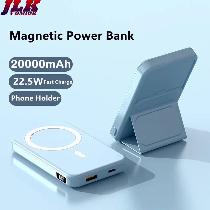 [JLK] Magnetic Power Bank Wireless Mini Powerbank 22.5W 20000mAh For iPhone 15 14 13 12 Pro Max Portable Charger