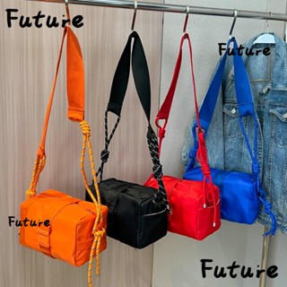 Future กระเป๋าถือ ผ้าไนล่อน กันน้ํา จุของได้เยอะ สีพื้น คุณภาพสูง สไตล์เรียบง่าย สําหรับผู้หญิง