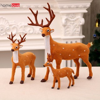 Sika Deer Ornaments Plush Toys Christmas Deer Decorations Dolls Christmas Decorations Christmas Plush Deer Desktop Decorations homelove