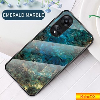 เคสโทรศัพท์มือถือกระจกนิรภัย TPU แบบนิ่ม ป้องกันรอยขีดข่วน สําหรับ OPPO A78 4G CPH2577 2023 2022