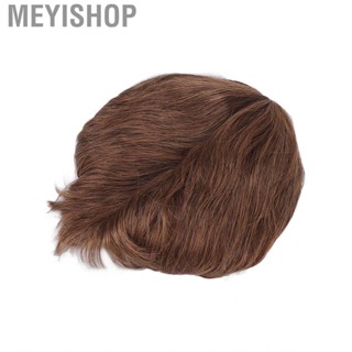 Meyishop Short Wig  Smooth Professional Mens Brown for Halloween Party Cosplay Costume