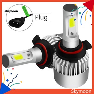 Skym* ไฟหน้ารถยนต์ LED S2 H1 H3 H4 H7 H8 H9 H11 9005 9006 9012 H13 9007 9004 2 ชิ้น