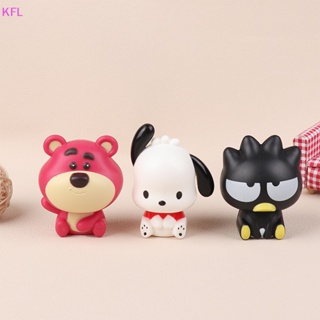 (KFL) ขายดี ฟิกเกอร์การ์ตูนอนิเมะ Cinnamoroll Pachacco Kuromi Hello Kitty สําหรับตกแต่งเค้ก DIY