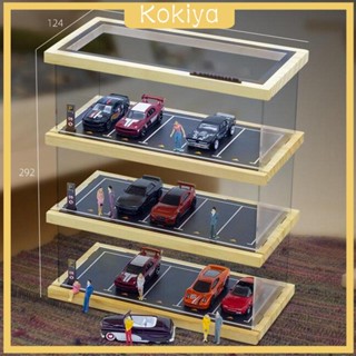 [Kokiya] โมเดลยานพาหนะ สเกล 1:64 3 ชั้น 15 ช่องจอดรถ สําหรับตกแต่ง