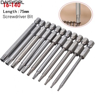 【DAISYG】Screwdriver Bit Alloy Steel Household Magnetic Head Replacement T6-T40