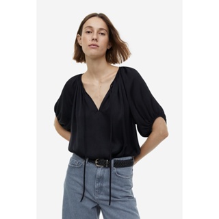 H&amp;M  Woman Oversized tie-top blouse 1144784_4