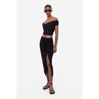 H&amp;M  Woman Crêpe high-slit skirt 1157325_2