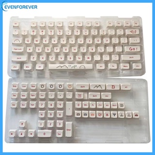 Ev ชุดปุ่มกดคีย์บอร์ด 129 คีย์ ลายการ์ตูนกราฟฟิตี้ XDA สําหรับคีย์บอร์ด Mechanical PBT Dye Subbed Key Caps for Cherry MX Switch