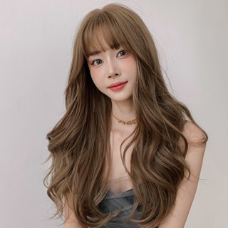 7jhh WIGS C8289 วิกผมยาวหยิก ผมหน้าม้า สําหรับผู้หญิง