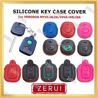 เคสกุญแจรีโมทรถยนต์ แบบหนัง สําหรับ Perodua Myvi Alza Viva Kelisa