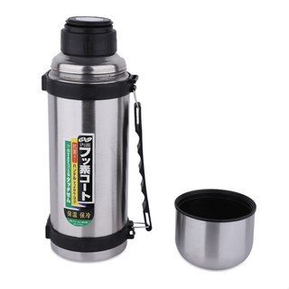 ขวดพลาสติก กระติกเก็บน้ำร้อน เย็น สแตนเลส Stainless Steel Travel Bottle Hot or Cold  1.2 L