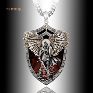 สร้อยคอ พร้อมจี้รูปนักรบ Guardian Holy Angel Saint Michael