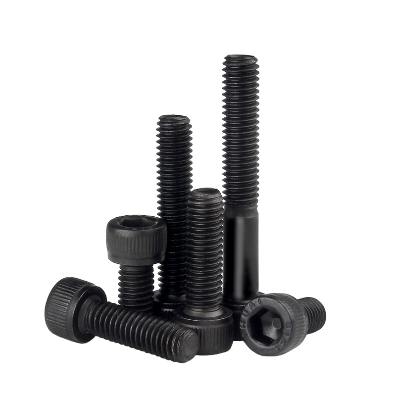 สกรูซ็อกเก็ต หัวหกเหลี่ยม สีดํา เกรด 12.9 M12 m14 m16