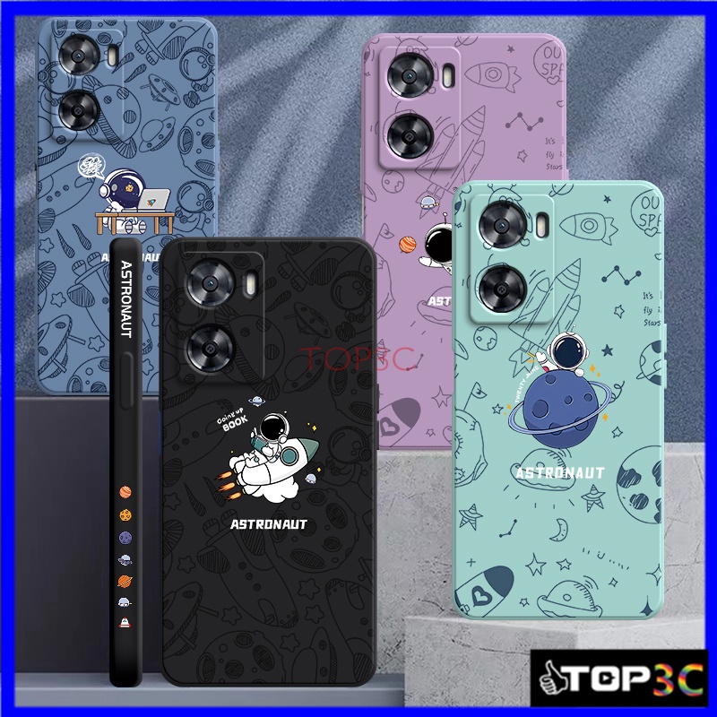เคส oppo A57 2022 / A77S / A55 / A5S / A7 / A12 /A9 2020 / A5 2020 / A74 / A95 / A74 5G / A76 / A77 5G / A96KA เคสโทรศัพท์นักบินอวกาศ