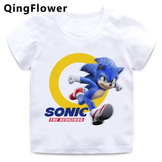 เสื้อยืดแขนสั้น พิมพ์ลายอนิเมะ Sonic the Hedgehog ขนาดใหญ่ สําหรับเด็กวัยรุ่น_12